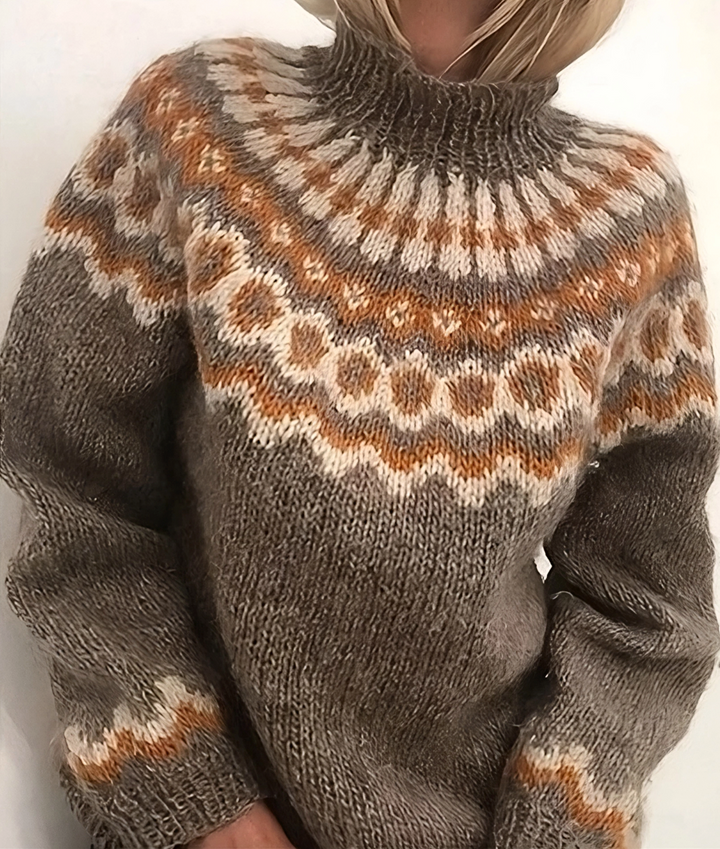 Soft Turtleneck Sweater for Women Icelandic Wool