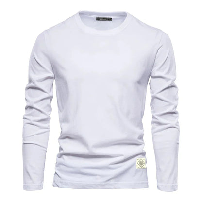 Men's Long-Sleeve T-Shirt Comfortable Crew Neck