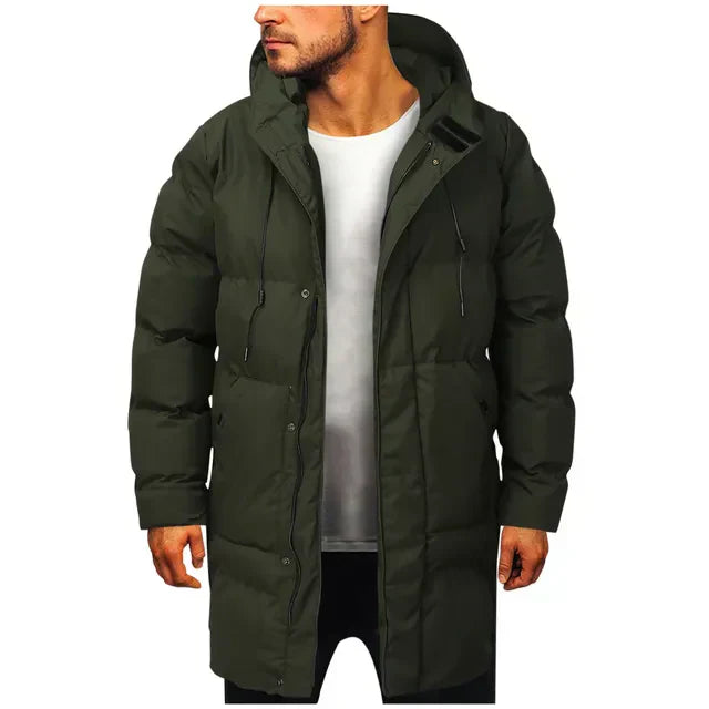 Men's Parka Grey Long Coat