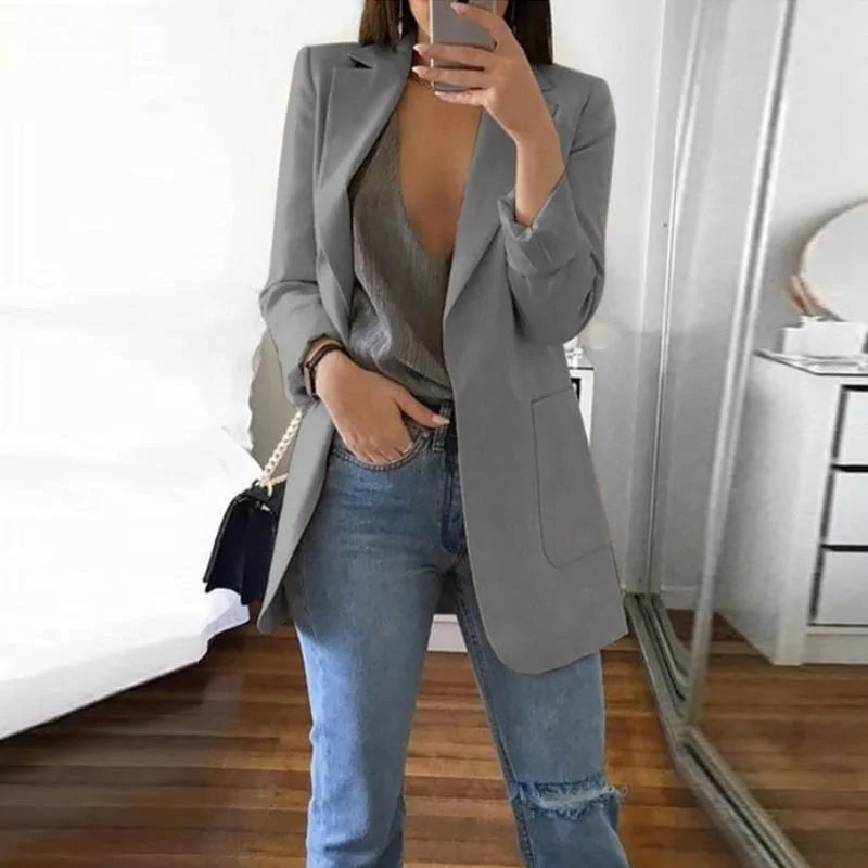 Fashionable Streetwear Blazer Elegant Slim