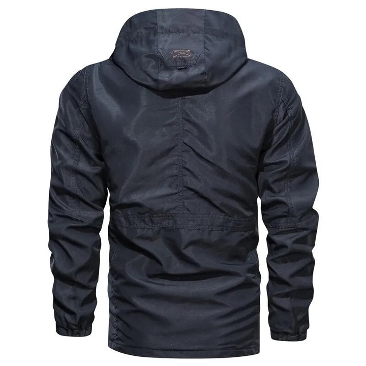 Windschutzjacke Damen, Wasserabweisend mit Abnehmbarer Kapuze - IdealeKleiden