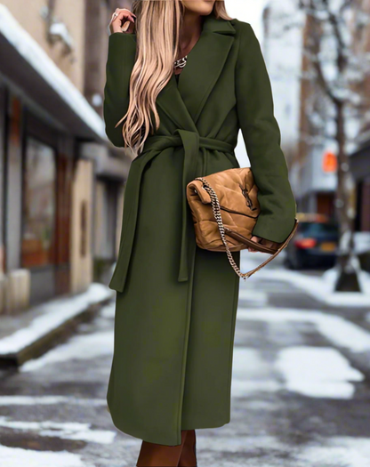 Stylish Women's Lightweight Belt Coat
