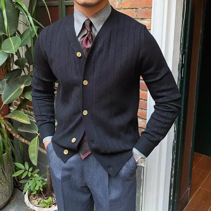 Elegant Men's V-Neck Vest Modern