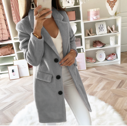 Elegant Women's Coat Long Stylish Jacket