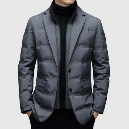 Women's Blazer Insulated Puffer Winter Jacket