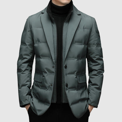 Women's Blazer Insulated Puffer Winter Jacket