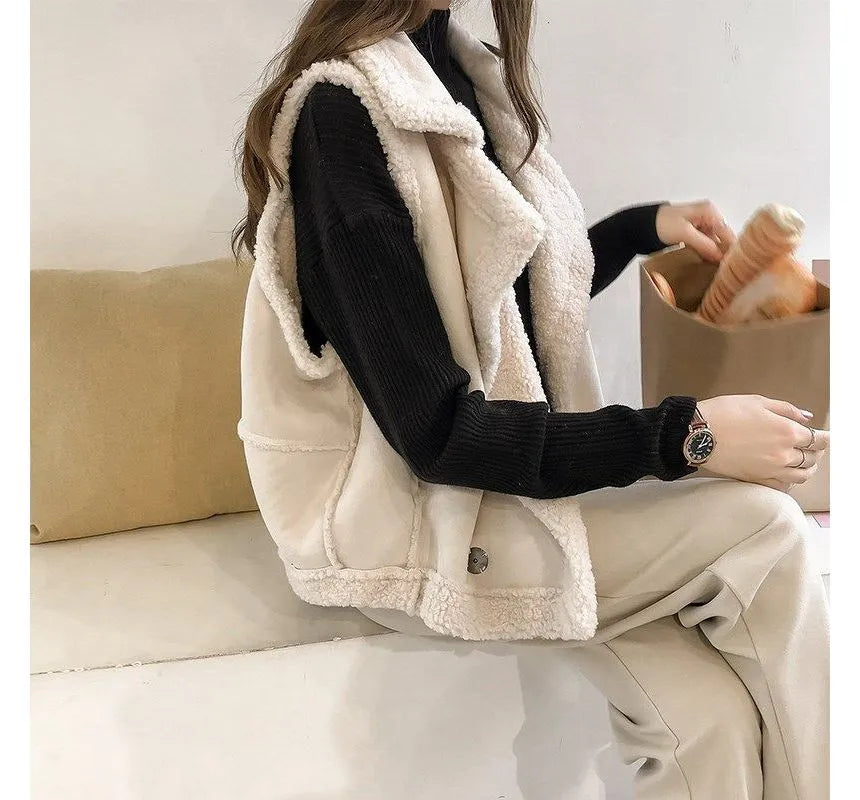 Women's Elegant & Winter Leather Vest