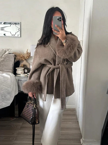 Modischer Damen Wintermantel Warm Und Bequem