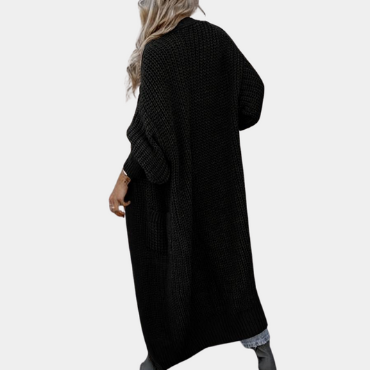 Damen Cardigan Langärmelig mit Taschen & Weichem Stoff - IdealeKleiden