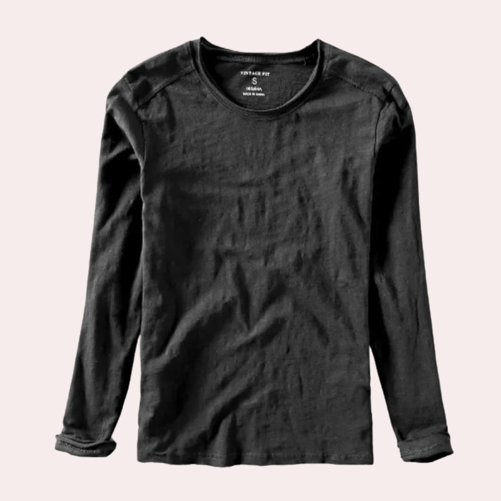 Men's Long-Sleeve V-Neck Modern T-Shirt