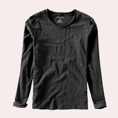 Men's Long-Sleeve V-Neck Modern T-Shirt