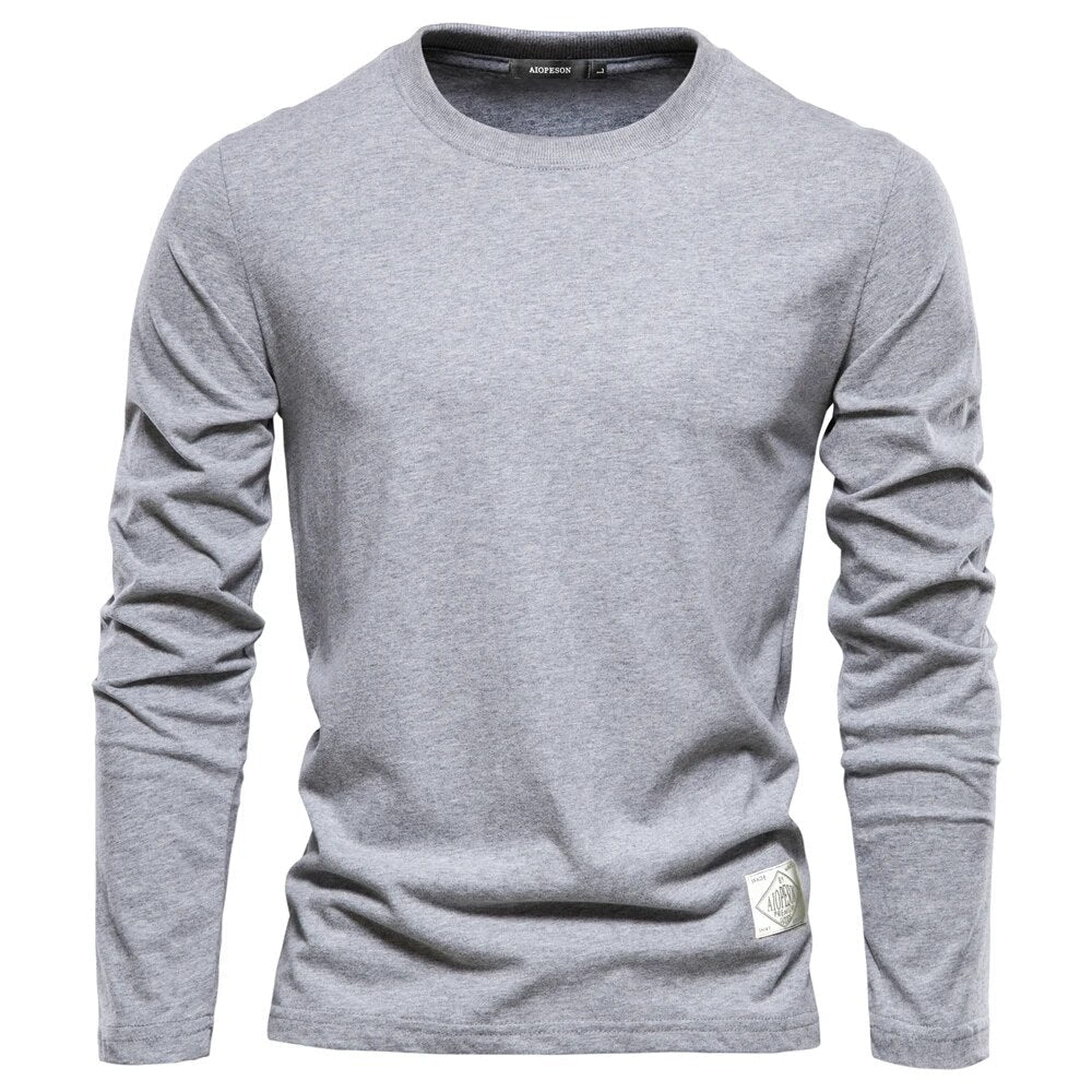 Comfortable long-sleeved cotton shirt