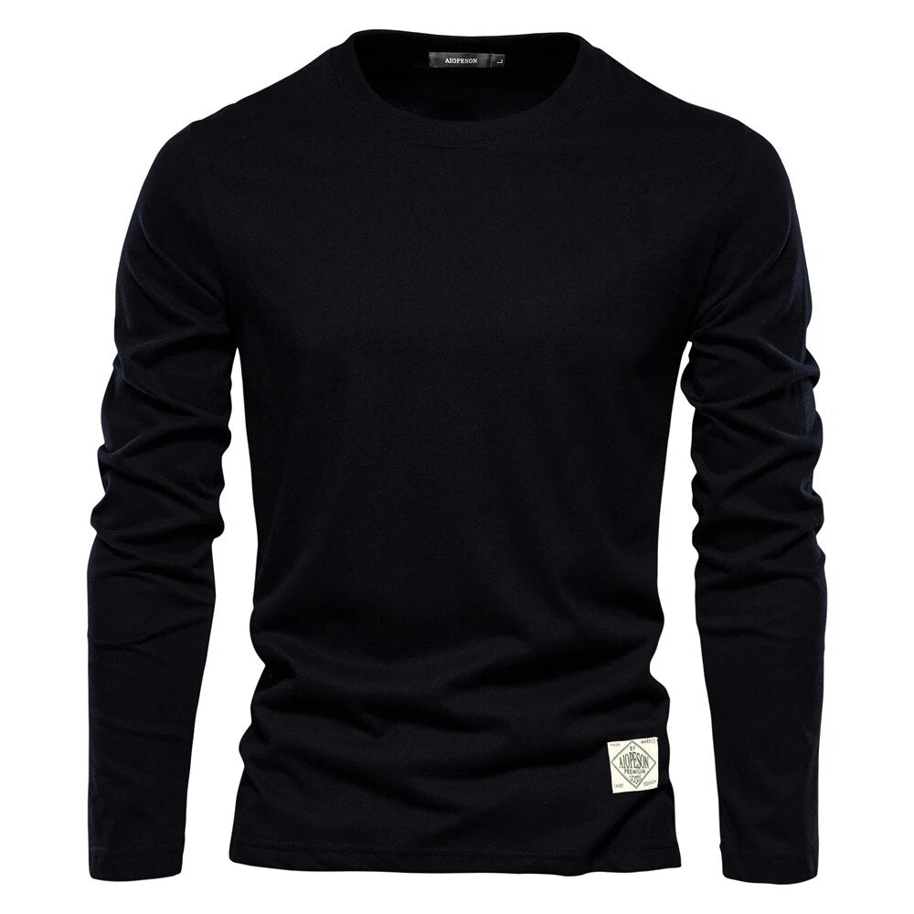 Comfortable long-sleeved cotton shirt