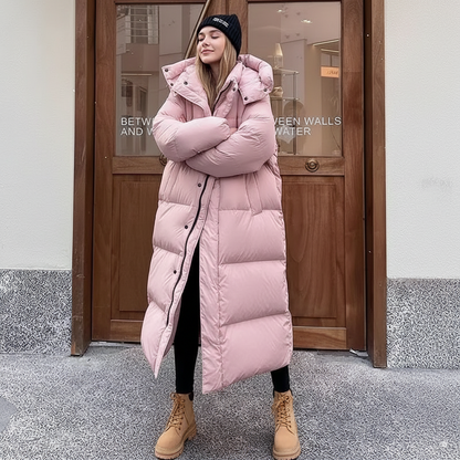 Women's Warm Hooded Windproof Puffer Jacket