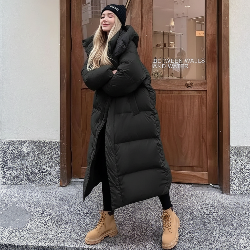 Women's Warm Hooded Windproof Puffer Jacket