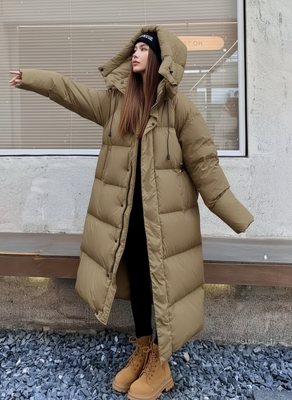 Women's Warm Hooded Windproof Puffer Jacket