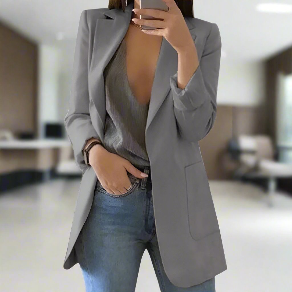 Elegant Blazer Slim Fit Single Breasted Classic
