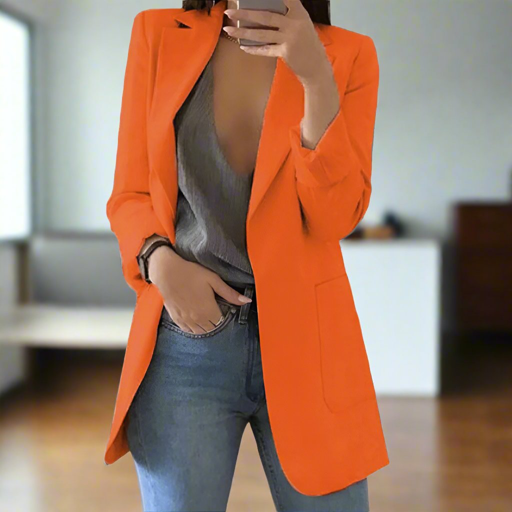 Elegant Blazer Slim Fit Single Breasted Classic