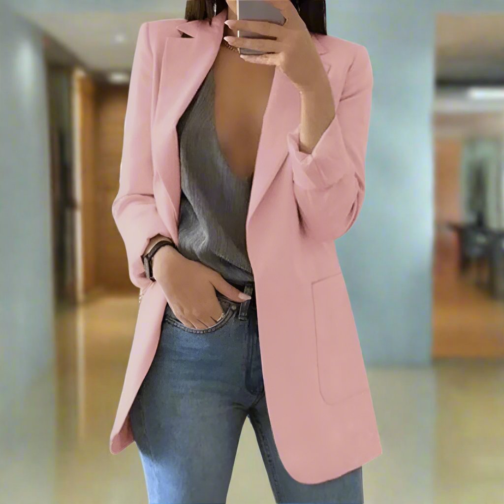 Elegant Blazer Slim Fit Single Breasted Classic