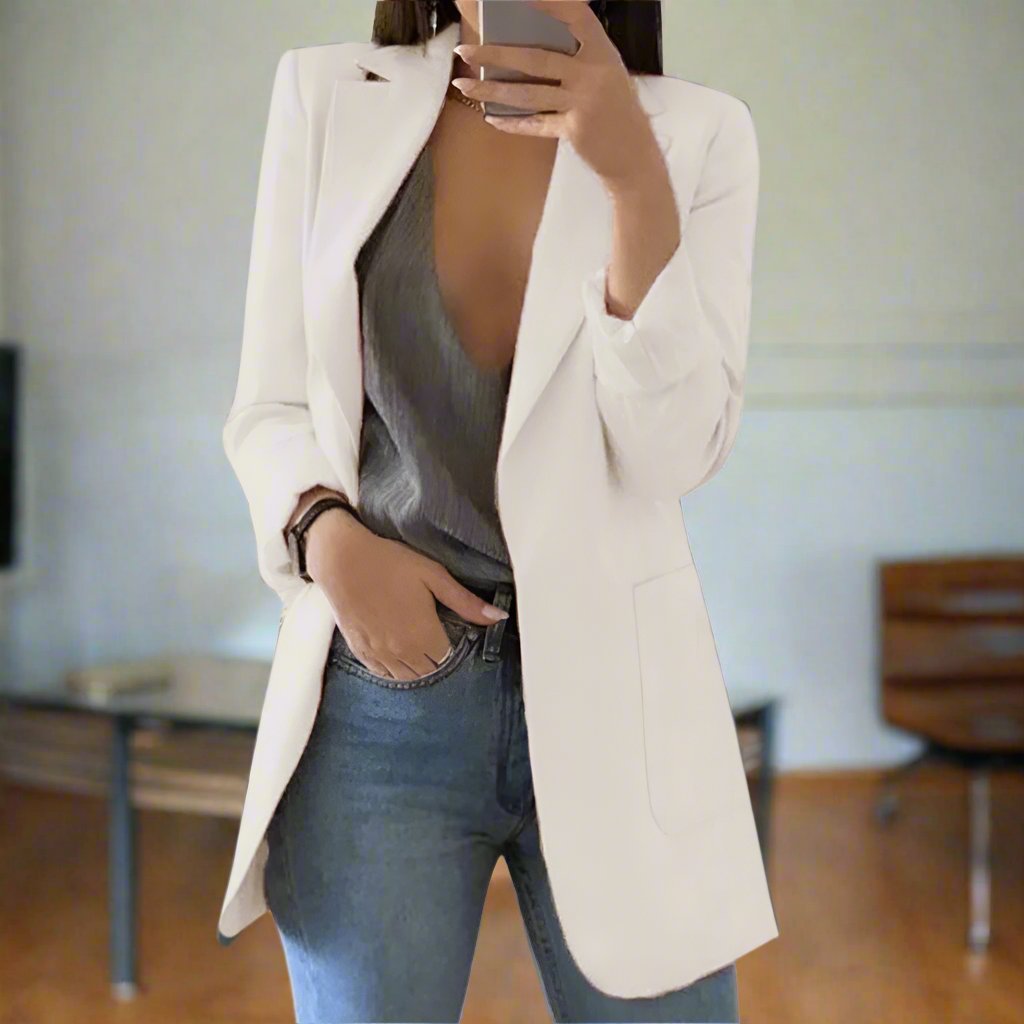 Elegant Blazer Slim Fit Single Breasted Classic