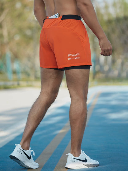 Men's 2-in-1 Quick-Dry Athletic Running Shorts