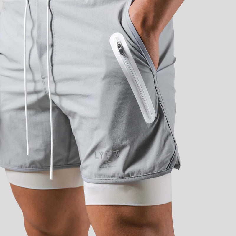 Men's 2-in-1 Running Shorts with Pockets