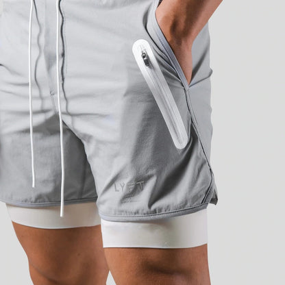 Men's 2-in-1 Running Shorts with Pockets