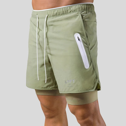 Men's 2-in-1 Running Shorts with Pockets