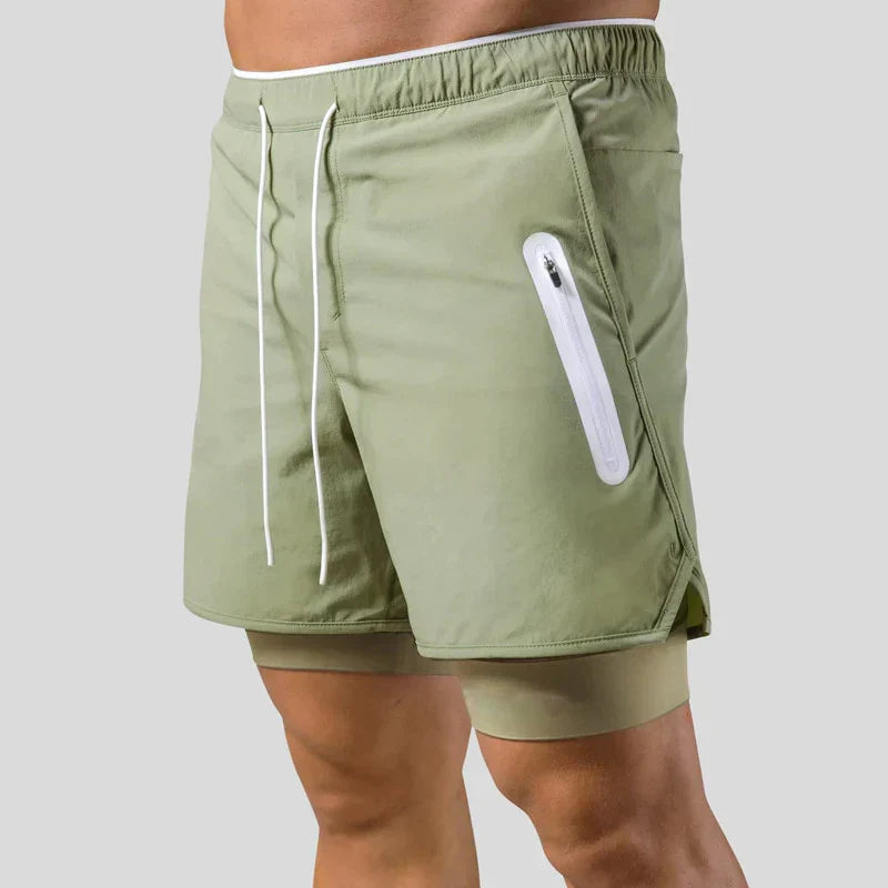 Men's 2-in-1 Running Shorts with Pockets