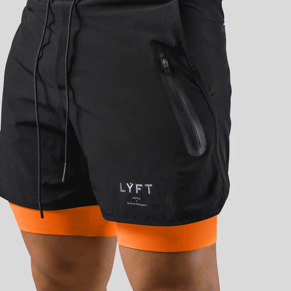 Men's 2-in-1 Running Shorts with Pockets