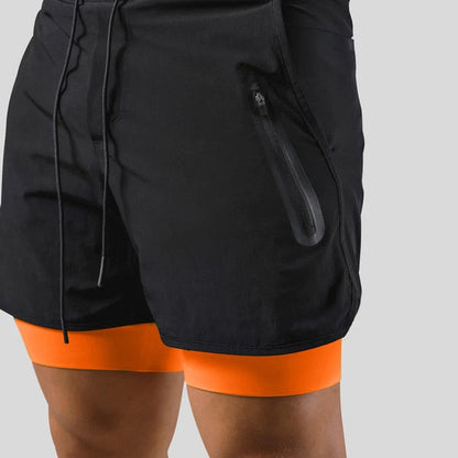Men's 2-in-1 Running Shorts with Pockets