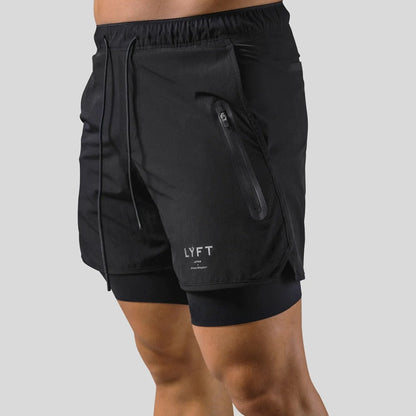 Men's 2-in-1 Running Shorts with Pockets
