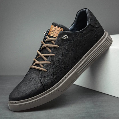 Leather Sneakers Comfortable Running Shoes Men