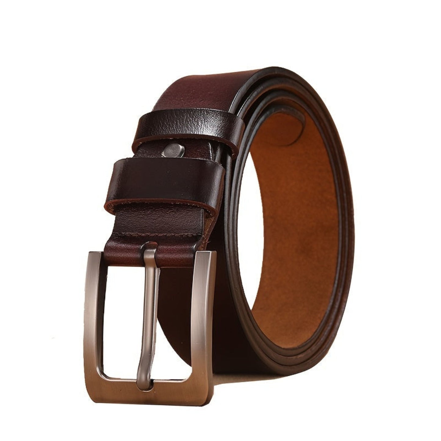 Leather Belts Men Elegant Brown Black