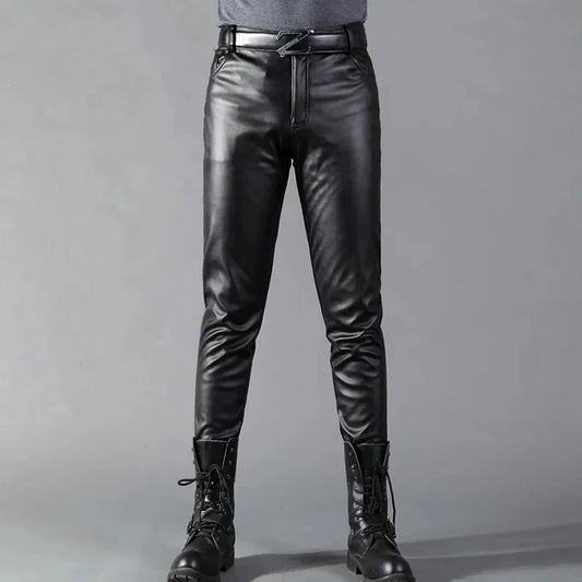 Herren Lederhosen Slim Fit Stretch - IdealeKleiden