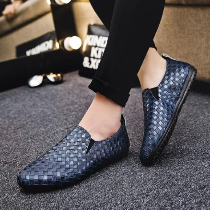 Leather Loafers Shoes Comfortable Elegant Men