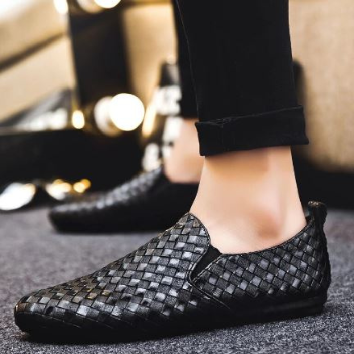Leather Loafers Shoes Comfortable Elegant Men