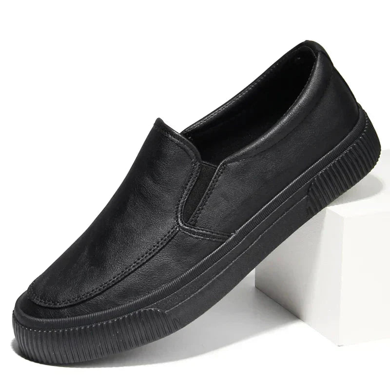 Men's Leather Shoes Comfortable Rubber Sole