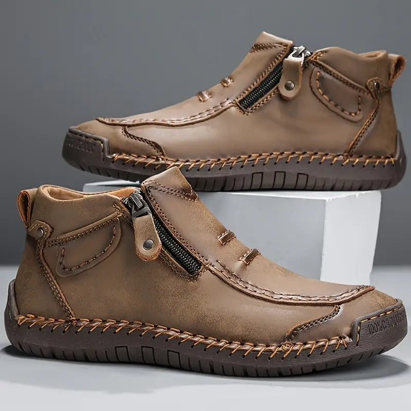 Non-slip Leather Boots Orthopedic Men's