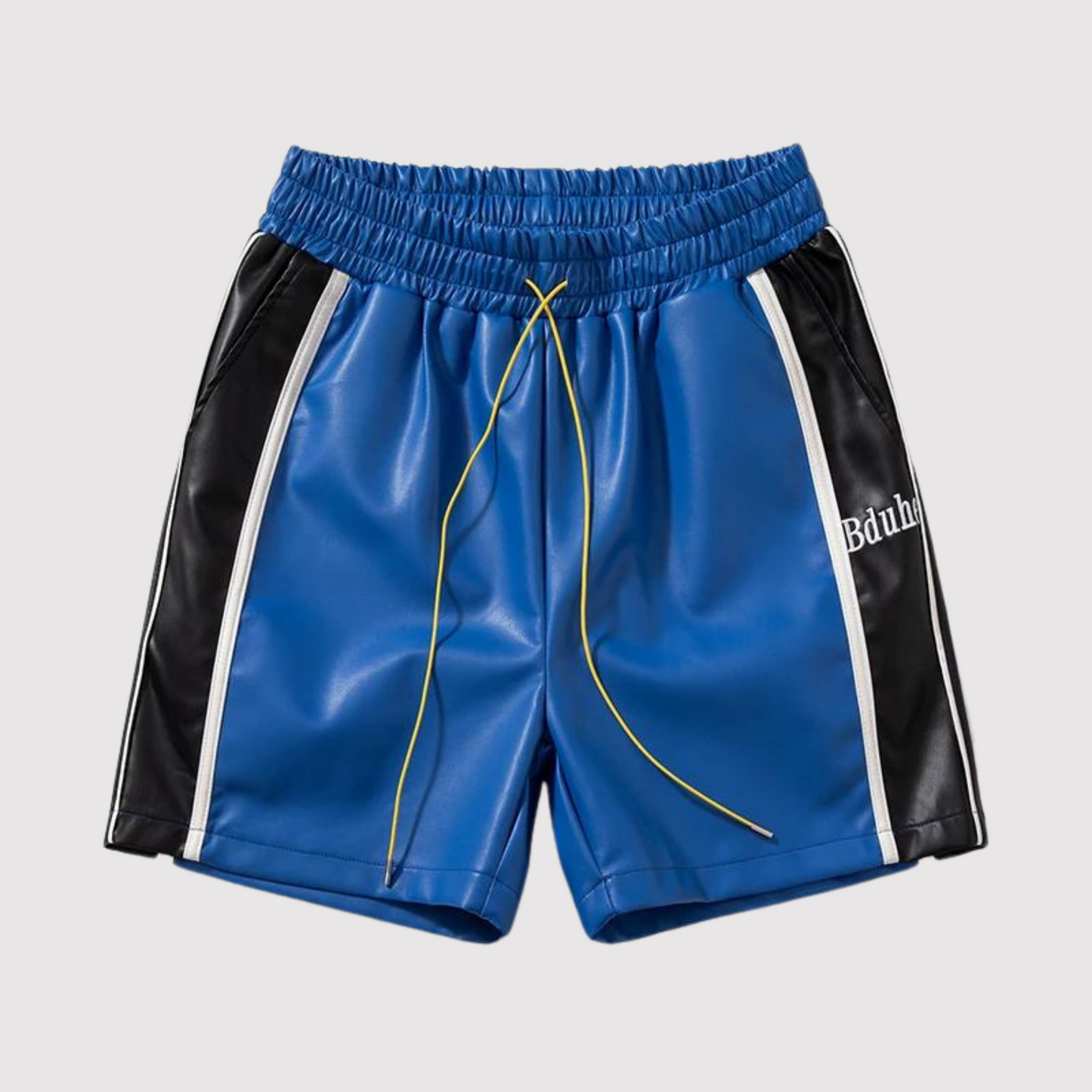 Men's Elastic Leather Shorts
