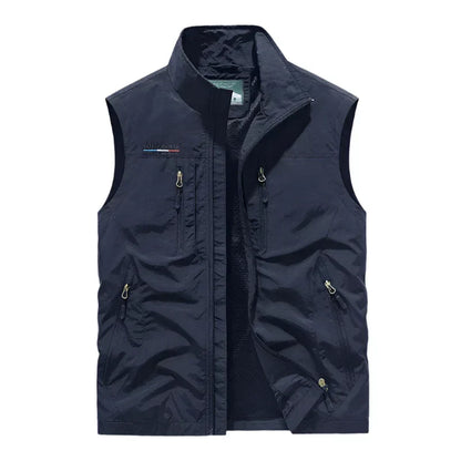 Practical Men's Vest Sleeveless Zipper