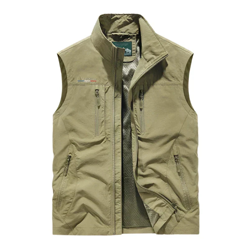 Practical Men's Vest Sleeveless Zipper