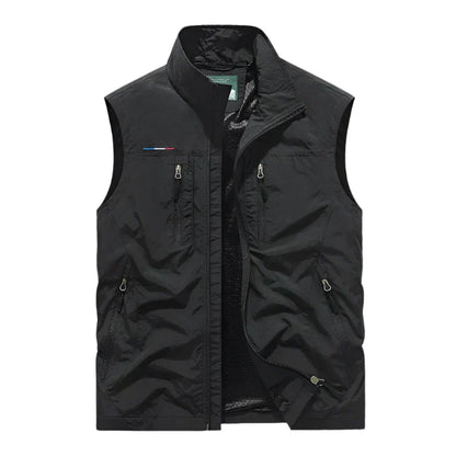 Practical Men's Vest Sleeveless Zipper