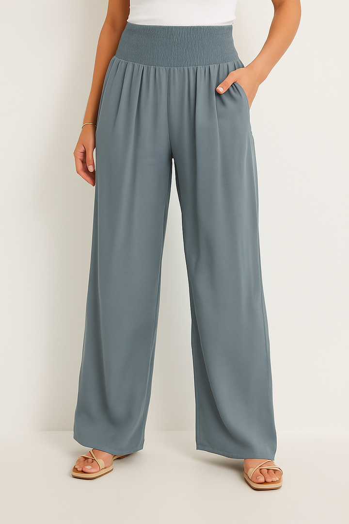 Sommerhose Damen Hochtailliert Stretch
