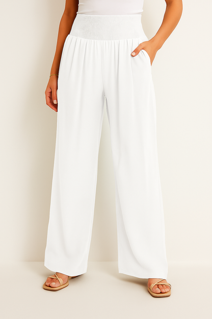 Sommerhose Damen Hochtailliert Stretch