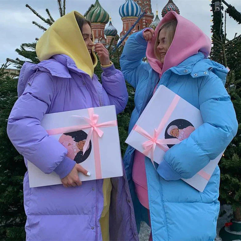 Winterdaunenjacke Damen Warm Isoliert - IdealeKleiden