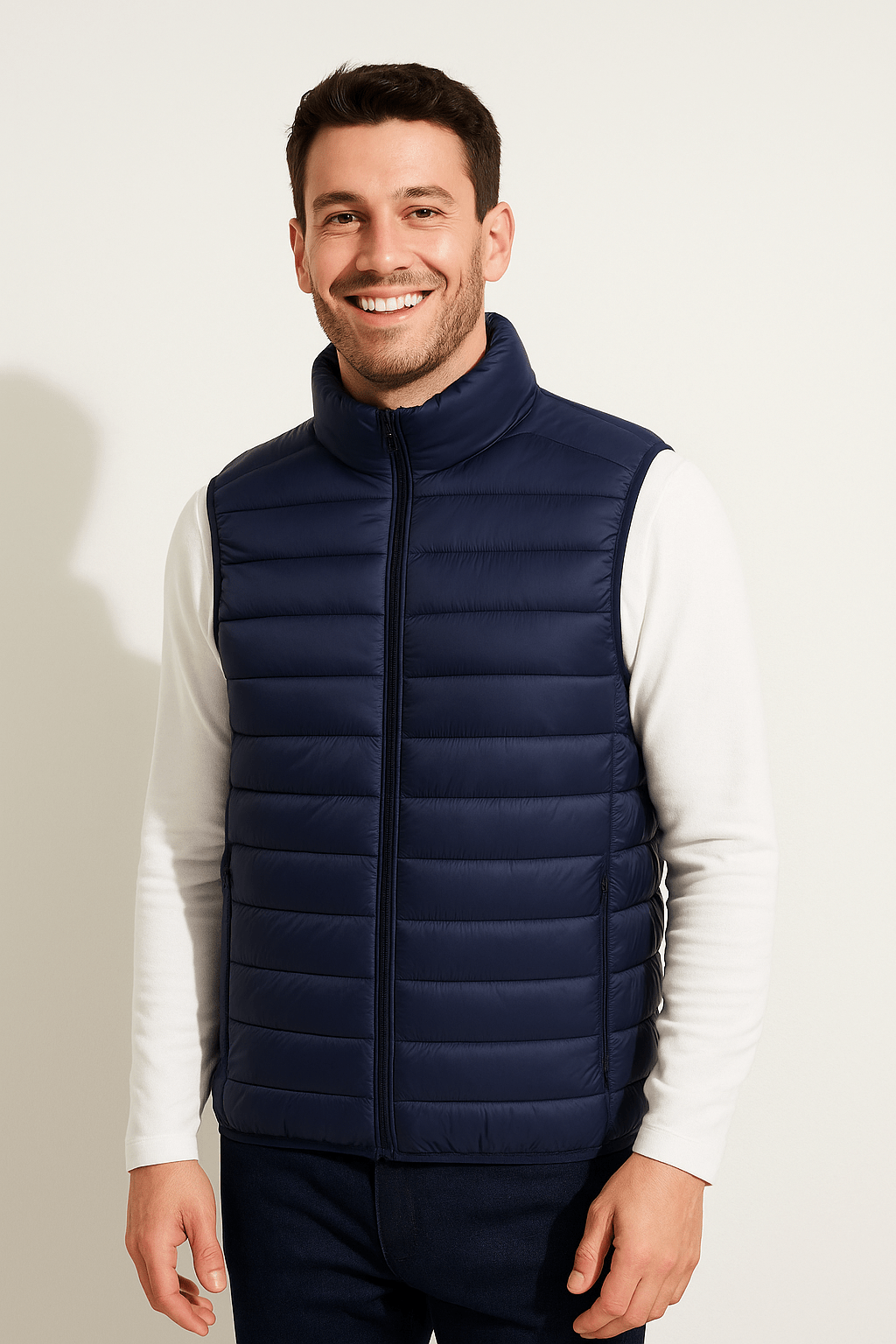 Praktische Steppweste Herren Ärmellos Nylon