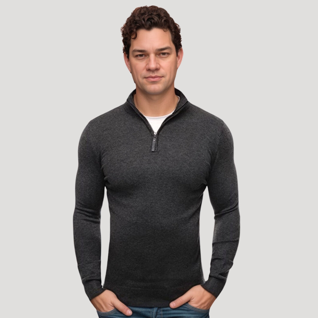 Women's Scarf V-neck Sweater
