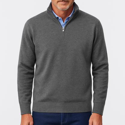 Bequeme Halb-Zip Sweatjacke