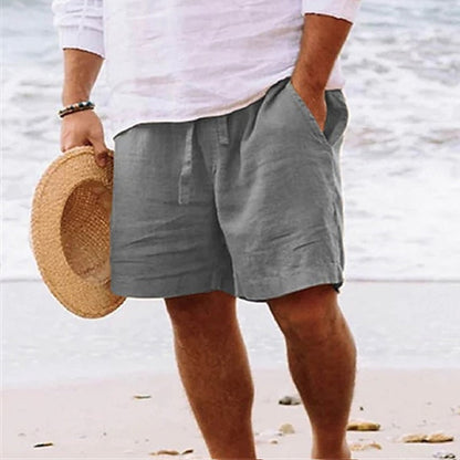 Linen Shorts Comfortable Summer Men's